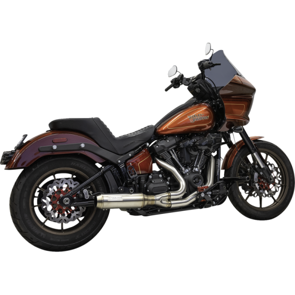 (image for) BASSANI XHAUST Bassani 2-Into-1 System w/ Super Biker Muffler - Stainless Steel