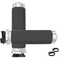 (image for) Memory Foam Grips - Chrome