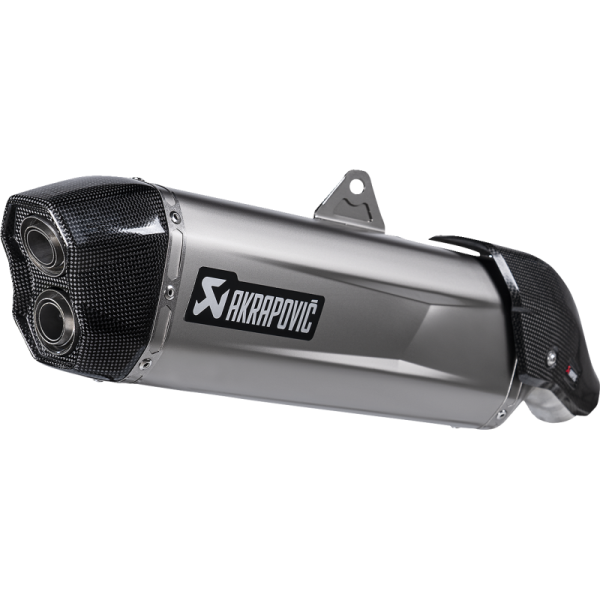 (image for) AKRAPOVIC Akrapovič Titanium Mufflers w/ Carbon End Cap for Aprilia Tuareg 660