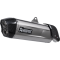 (image for) Akrapovič Titanium Mufflers w/ Carbon End Cap for Aprilia Tuareg 660