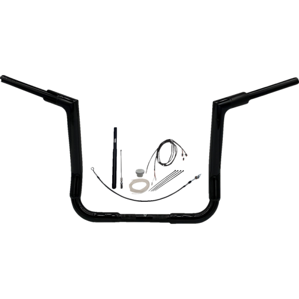 (image for) Fat Baggers Flat Top EZ Install Handlebar 14" Gloss Black