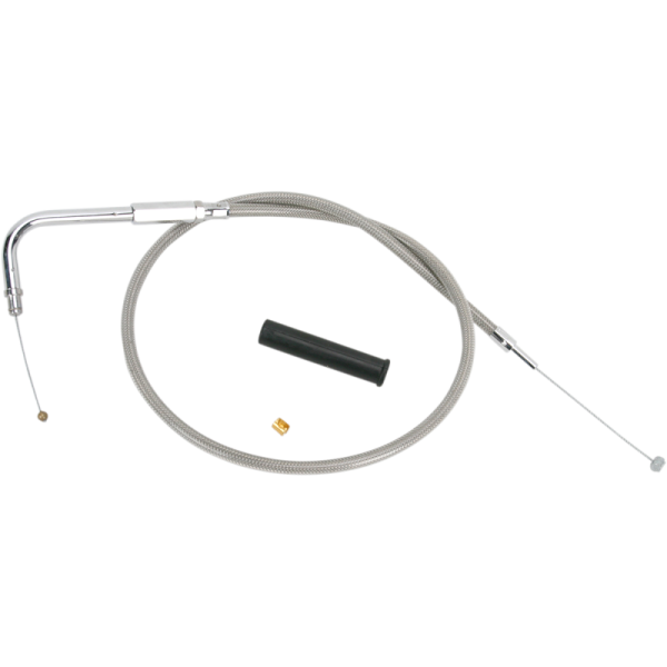 (image for) Drag Specialties Braided Throttle Cable (Custom Length 26 1/2")