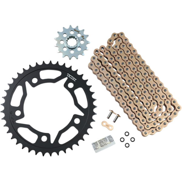 (image for) Vortex OES Steel Chain Kit (Gold) for Honda CBR500 13-23