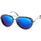 (image for) Ice Sunglasses - Matte gray tortoise/brown HD w/ blue mirror lens