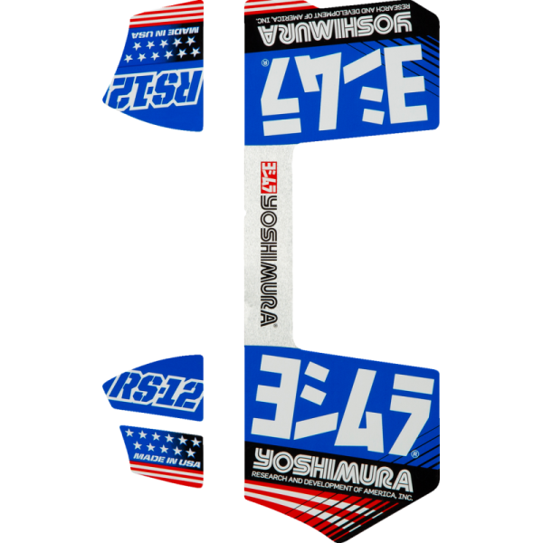 (image for) Yoshimura RS-12 Decal Kit - Blue