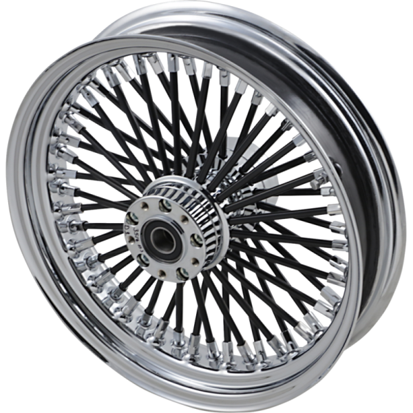 Drag Specialties Fat Daddy Black 50-Spoke Radial Laced Rear Wheel