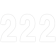(image for) Mini Pro Numbers - 5" White - No. 2