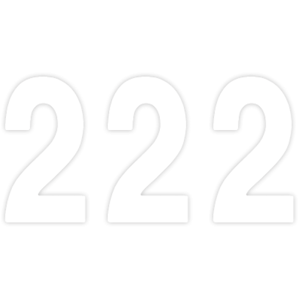 (image for) FACTORY EFFEX Mini Pro Numbers - 5" White - No. 2