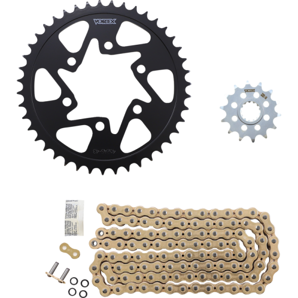 (image for) Vortex Chain Kit - Gold - Kawasaki ZX636 Ninja / ZX-6R 19-23