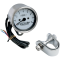 (image for) Chrome Housing Mini Tachometer White Face