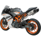 (image for) Yoshimura RS-9 Dual Muffler Slip-On for KTM RC 390 15-16