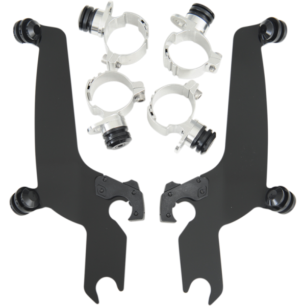 (image for) Trigger-Lock Mount Kit, Black for Yamaha XV1100 V-Star Custom 98-15