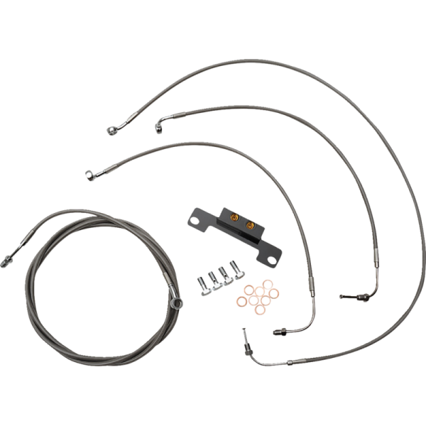 (image for) LA Choppers Stainless Standard Cable Kit (8-10in Bars)