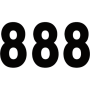 (image for) Pro Numbers - 7" Black - No. 8