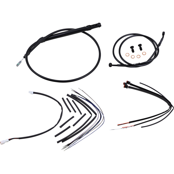 (image for) Burly Brand Jail Bar Install Kit - Black Vinyl