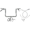 (image for) Chrome 12" Flat Top Handlebar Kit