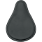 (image for) Small Low-Profile Spring Solo Seat - Black Leather