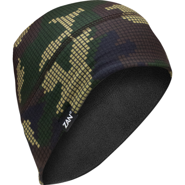 (image for) Zan Headgear SportFlex High Pile Fleece Helmet Liner - Digi woodland camo