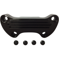 (image for) Handlebar Clamp with Skirt Gloss Black Finned