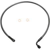 (image for) Black Pearl Upper Brake Line, 26", 7/16"/90° Banjo