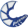 (image for) Acerbis X-Brake 2.0 Vented Disc Cover - Blue/white