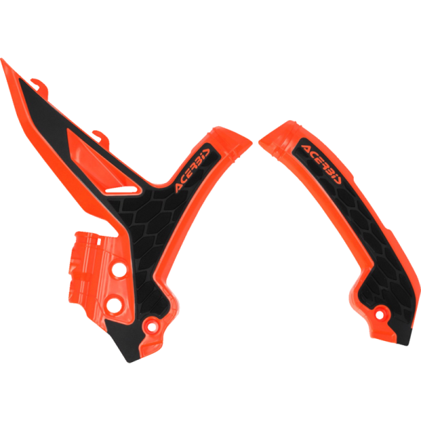 (image for) Acerbis X-Grip Frame Guard - KTM 125/250/300 SX, 125/250/300 XC, 125-300 XC-W, 250-450 SX-F, 250-450 XC-F, 350/500 XW-F 23-26 - Orange/black