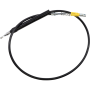 (image for) LA Choppers Black Vinyl/Stainless Braided Clutch Cable for 18-24 Softail w/ ABS (18-20in.)