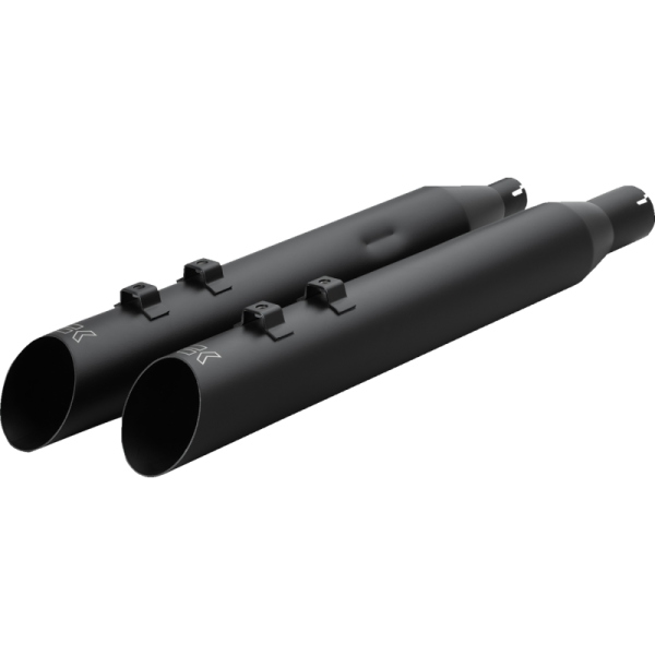 (image for) Khrome Werks 4" HP Plus® Slip On Mufflers - Slash up, black