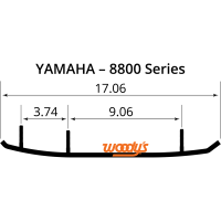 (image for) Woody's TRAIL BLAZER™ Flat-Top Runner for Yamaha Y-MP 800 SE 153 21