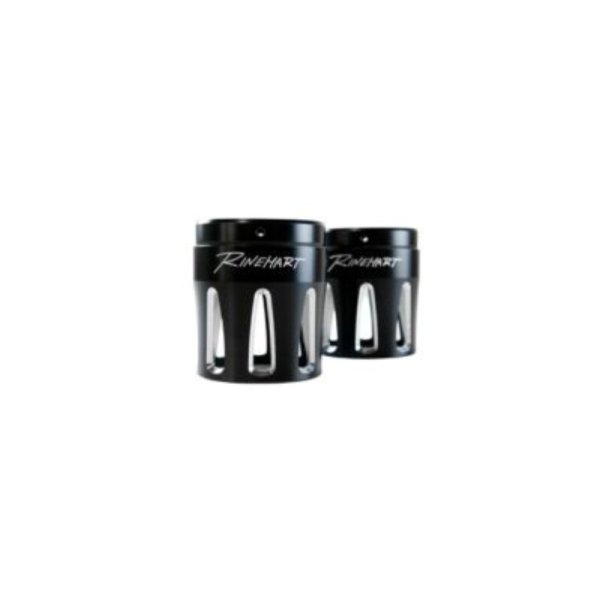 (image for) Rinehart Racing 4.5" MotoPro45 Black with Traditional Chrome End Caps