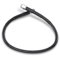 (image for) Black Vinyl-Coated Stainless Steel Brake Line 17"