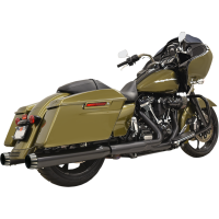 (image for) 4" Quiet DNT Megaphone Muffler Black w/ Black End Cap