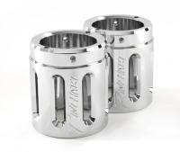 (image for) 4.5" MotoPro45 Chrome with Merge Chrome End Caps