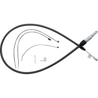 (image for) Quick Connect Braided Upper Clutch Cable - Black Pearl