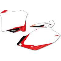 (image for) Pre-Cut Graphic Number Plate Kit - Honda CRF250 06-07 - White