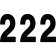 (image for) Mini Pro Numbers - 4" Black - No. 2