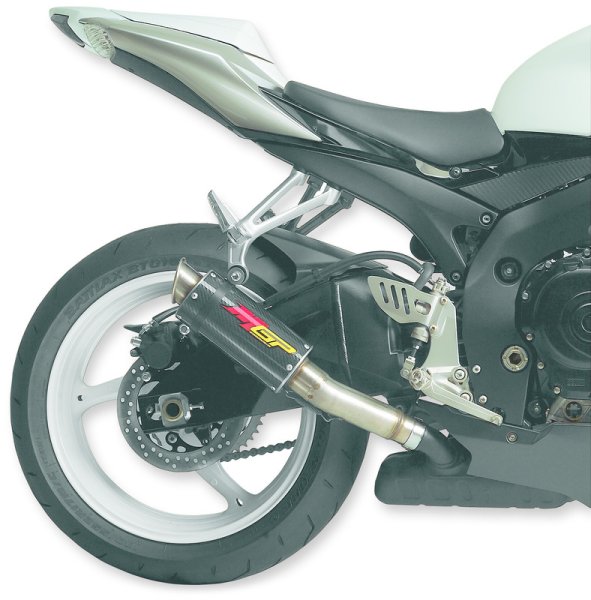 (image for) HOT BODIES MGP Slip-On - Suzuki GSX-R600/750 08-10 - Rolled Tip/Carbon