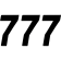 (image for) Race Series Numbers - 6" Black - No. 7
