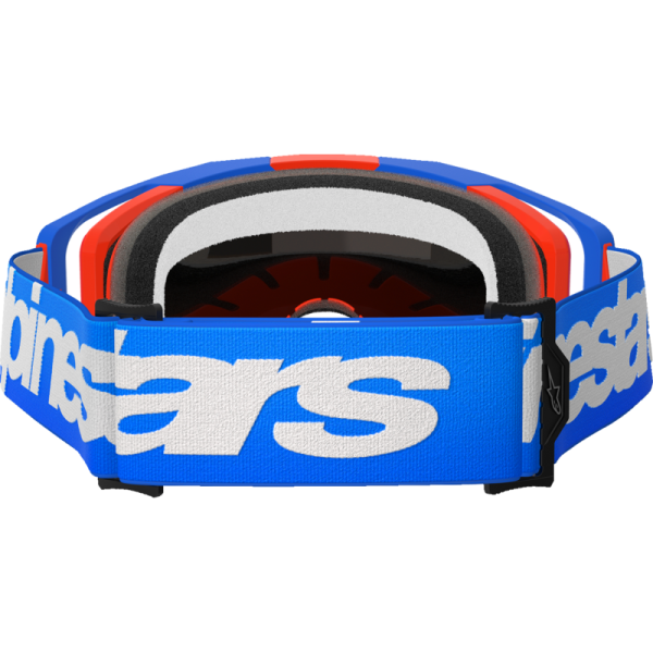 (image for) ALPINESTARS GOGGLES Alpinestars Vision 8 Goggle, Wordmark Blue/Orange with Mirror Red Lens