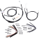 (image for) Burly Brand Black Handlebar Cable/Line Install Kit, For 16" Ape hanger bar