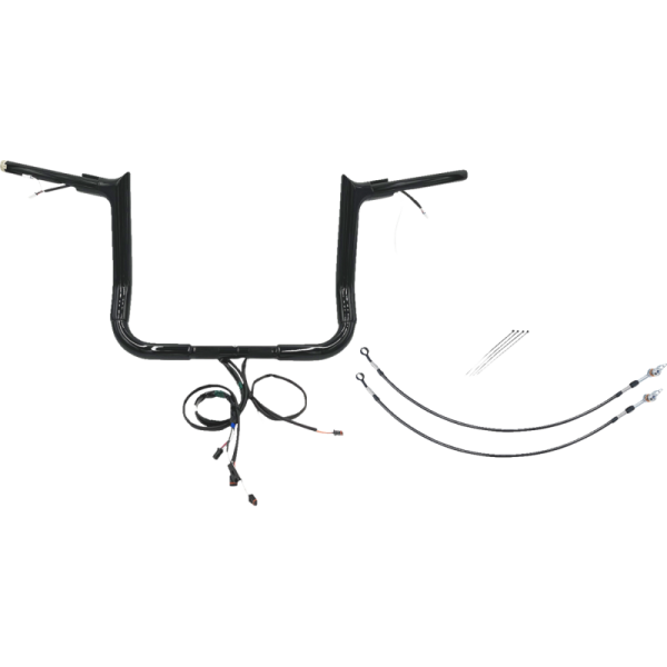 (image for) EZ Install Handlebar Kit Gloss Black 12" Rise