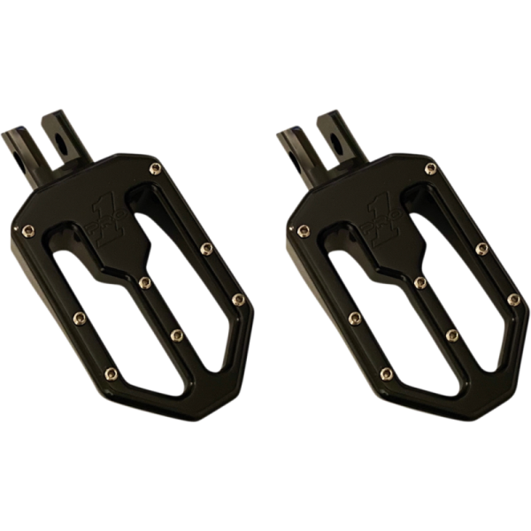 (image for) PRO-ONE PERF.MFG. Moto Billet Footpegs Black (M-Eight Softail/ELW/Pan America)