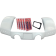 (image for) Paul Yaffe Pro Street Trike Rear Fender Kit W/ black license frame, dual exhaust outlets 1401-1044