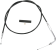 (image for) 81-89 39.5" BLACL THROTTLE CABLE