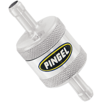 (image for) Pingel 5/16" aluminum machined satin-finish fuel filter