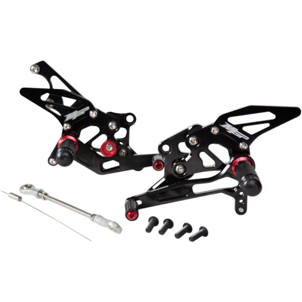 (image for) HOT BODIES MGP Rear Lever Set for Yamaha YZF-R3 15-23 - Black