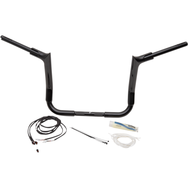 (image for) Fat Baggers Pointed Top EZ Install Handlebar 12" Gloss Black
