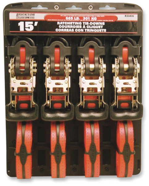 Erickson Wide Molded Rubber Ratchet Straps