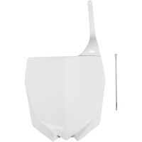 (image for) UFO Front Number Plates - Yamaha YZ125/250 02-14 - White