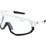 (image for) Freewheel Sunglasses - Matte white and gloss black/clear